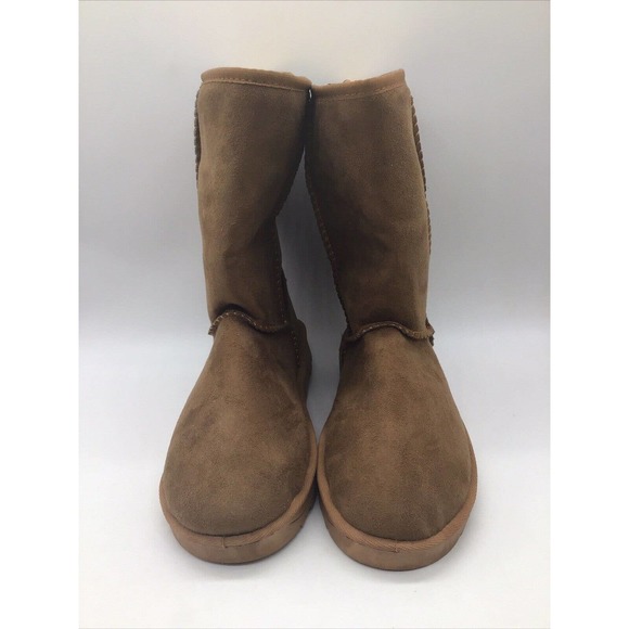 Dafulang N'Polar Women's Brown Faux Suede/Fur Boots Sz. 8.5M/EU 39 - Picture 6 of 15